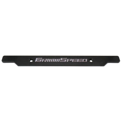 GrimmSpeed License Plate Delete Black/Silver - 2002-2005 Subaru WRX/STI