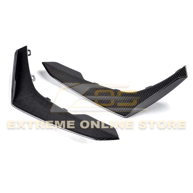 2019-24 Camaro ZL1 1LE Dry Cabon Fiber Front Air Duct Bezels & Canard Dive Planes
