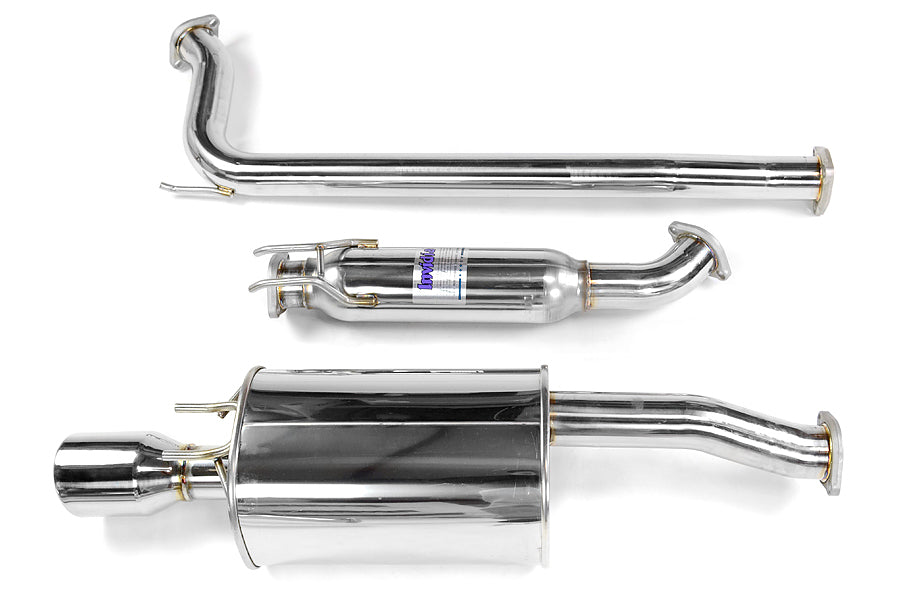Invidia Q300 Single Exit Cat Back Exhaust - Stainless Steel Tip - 2006-2011 Honda Civic Si Coupe