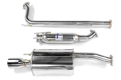 Invidia Q300 Single Exit Cat Back Exhaust - Stainless Steel Tip - 2006-2011 Honda Civic Si Coupe