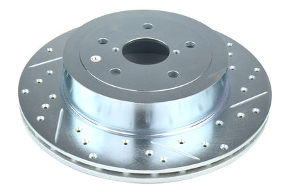 Stoptech C-Tek Sport Drilled and Slotted Rotor Single Rear Left - 2005-2007 Subaru STI