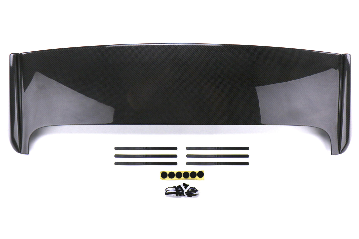Seibon Carbon Fiber S Style Rear Spoiler W/ Brake Light - 2008-2014 Subaru WRX Hatchback / STI Hatchback
