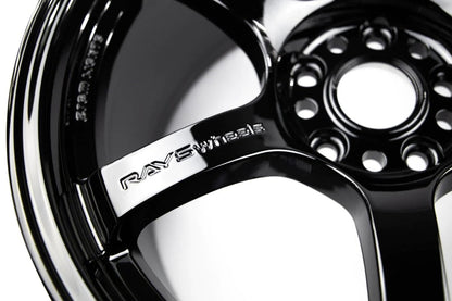 Rays Gram Lights 57DR Glass Black 18x9.5 +38mm 5x114.3 (Single Wheel) - 2015-2024 Subaru WRX / 2015-2021 STI / 2019-2024 Forester