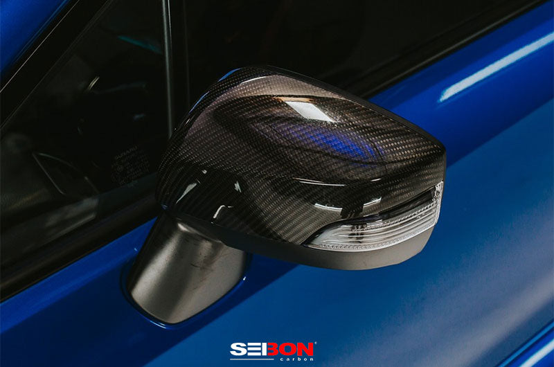 Seibon Carbon Fiber Mirror Covers - 2015-2021 Subaru WRX / STI