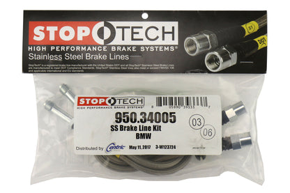 Stoptech Stainless Steel Brake Lines Front - 2001-2006 BMW M3 / 2003-2007 Z4