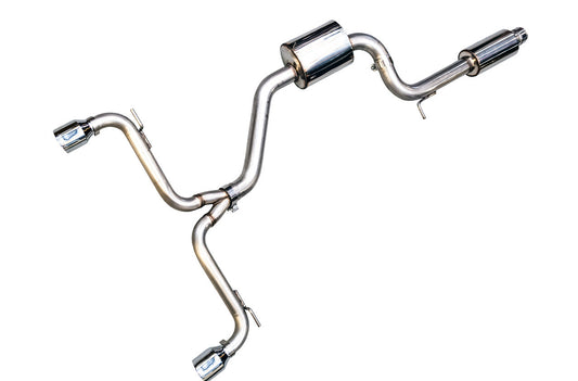 AWE Touring Edition Cat Back Exhaust (Chrome Silver Tips) - 2015-2019 Volkswagen GTI (Mk7)