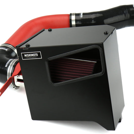 Mishimoto Cold Air Intake Wrinkle Red w/ Air Box - 2015-2021 Subaru WRX
