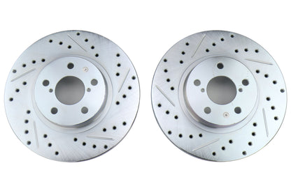 Stoptech C-Tek Sport Drilled and Slotted Front Rotor Pair - Subaru Models (inc. 1998-2001 Impreza 2.5RS)