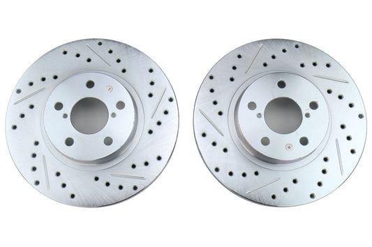 Stoptech C-Tek Sport Drilled and Slotted Front Rotor Pair - Subaru Models (inc. 1998-2001 Impreza 2.5RS)
