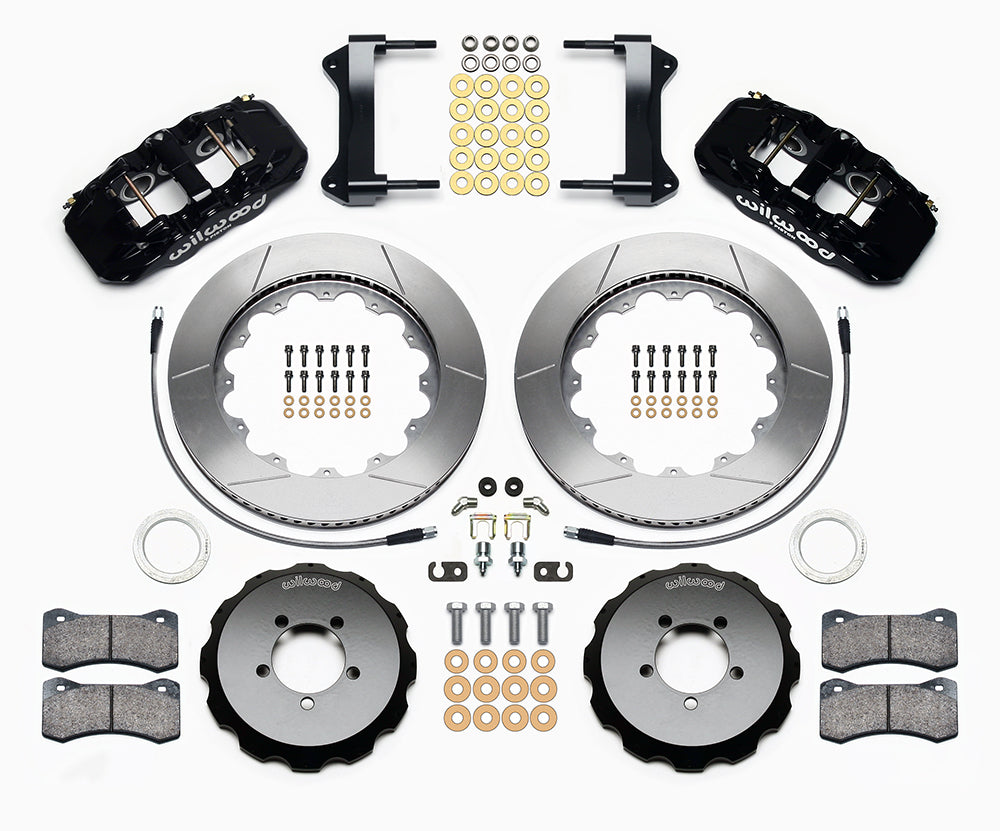 Wilwood AERO6 14in Front Kit Black - 2002-2021 Subaru WRX / 2004-2021 STI / 2003-2006 Baja / 1998-2013 Forester / 1994-2009 Legacy / 2000-2009 Outback