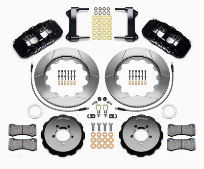 Wilwood AERO6 14in Front Kit Black - 2002-2021 Subaru WRX / 2004-2021 STI / 2003-2006 Baja / 1998-2013 Forester / 1994-2009 Legacy / 2000-2009 Outback