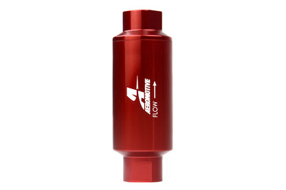 Aeromotive Fuel Filter Red 100 Micron Stainless Steel Element - Universal