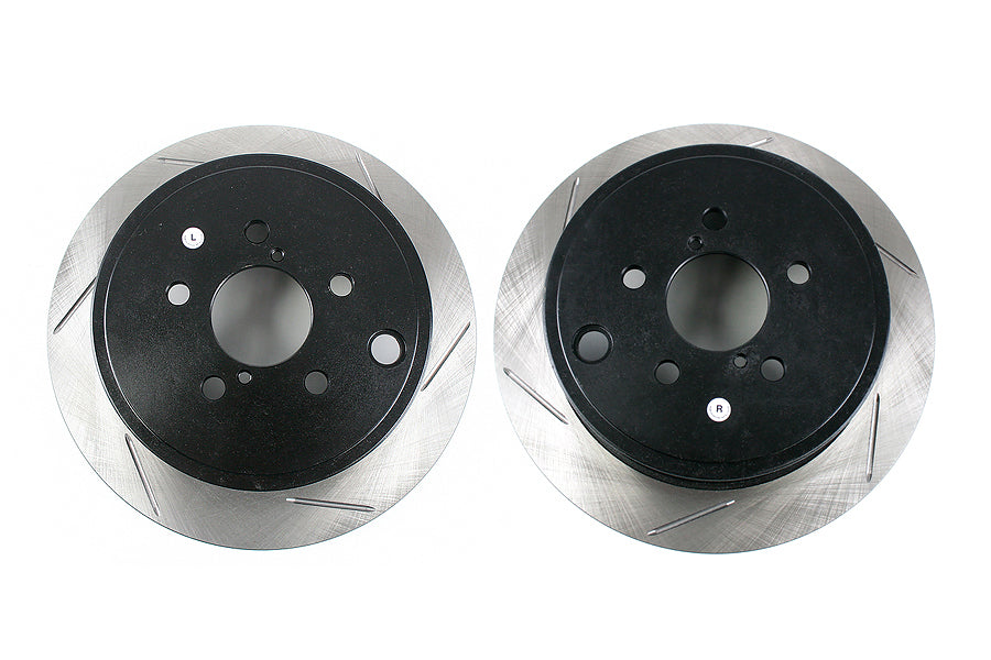 Stoptech Slotted Rotor Pair Rear - Subaru Models (inc. 2008-2014 WRX)