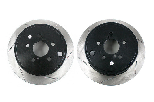 Stoptech Slotted Rotor Pair Rear - Subaru Models (inc. 2008-2014 WRX)