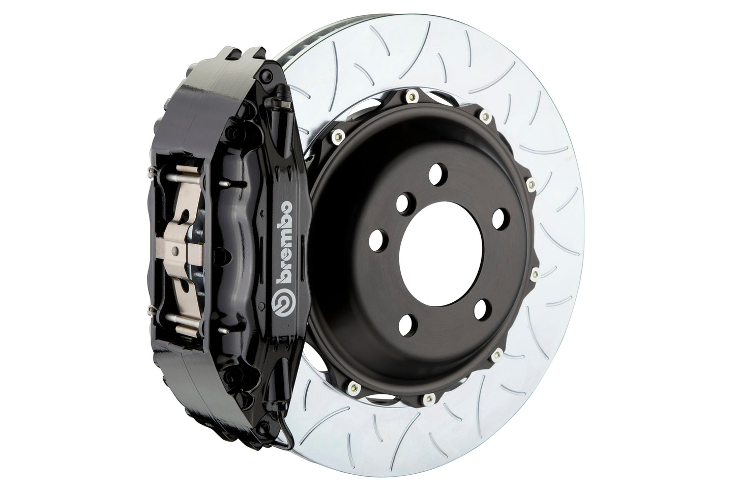 Brembo GT Systems 4 Piston Front Black Big Brake Kit Type 3 Slotted Rotors - 2005-2021 Subaru STI
