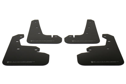 Rally Armor UR Mudflaps Silver Logo - 2017-2021 Subaru Impreza