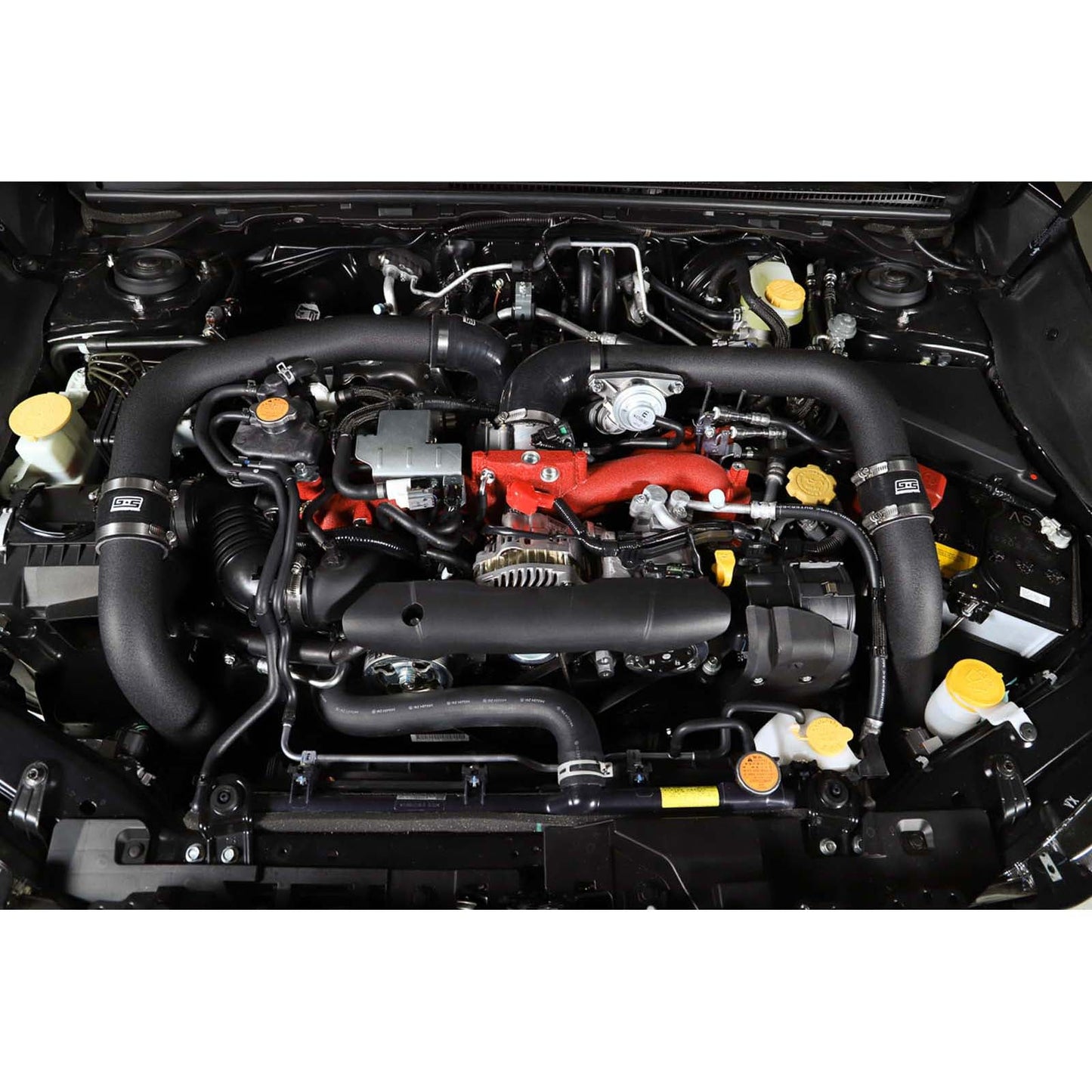 GrimmSpeed Front Mount Intercooler Kit Black Core w/ Black Piping - 2015-2021 Subaru WRX / STI