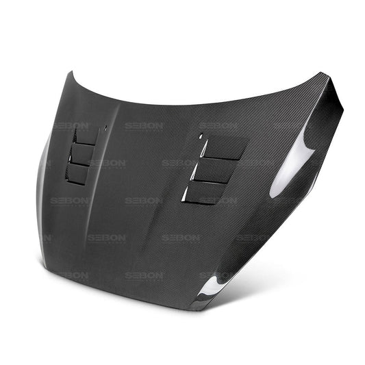 Seibon TS Style Carbon Fiber Hood - 2015-2018 Ford Focus