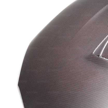 Seibon TS-Style Red Dry Carbon Hood - 2020-2024 Toyota Supra