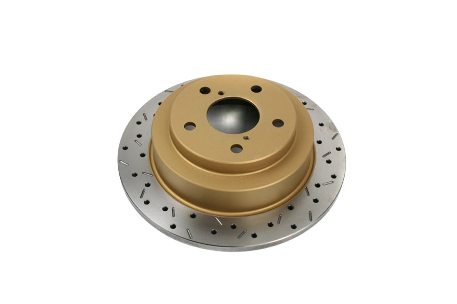 DBA 4000 Series Drilled/Slotted Rear Rotor Pair - Subaru Models (inc. 2002-2005 WRX)