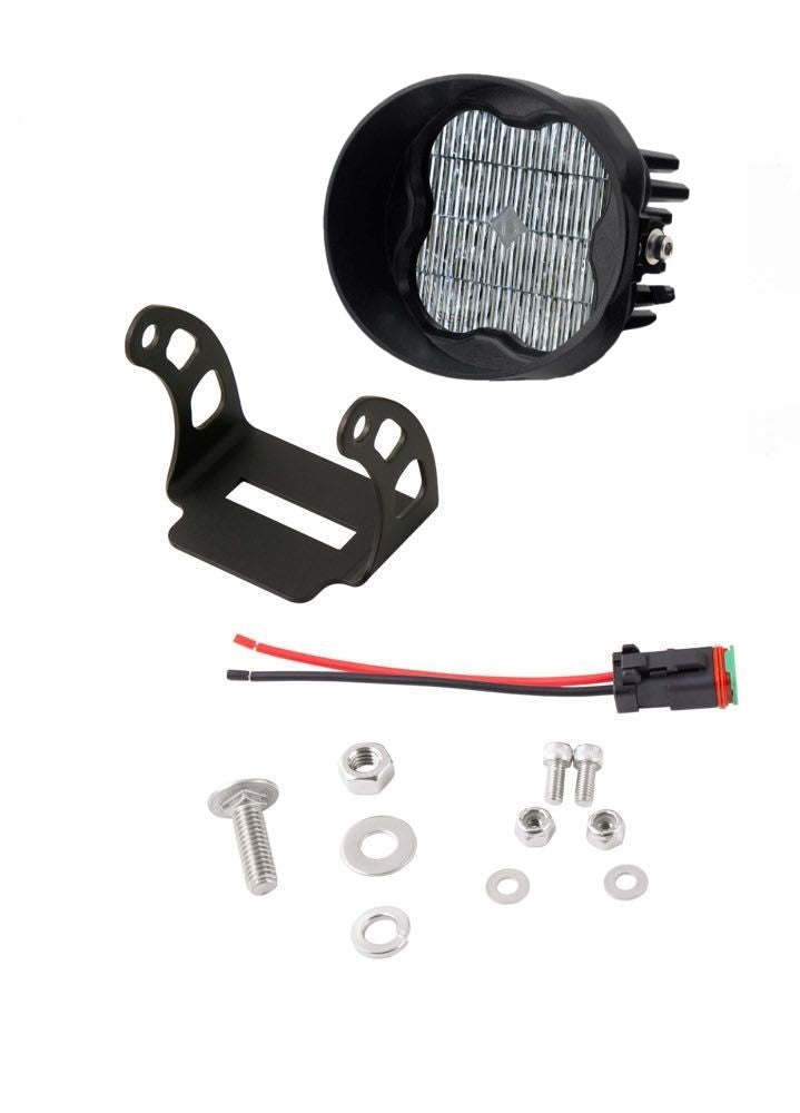 Diode Dynamics SS3 Pod Max Angled Passenger Side Fog Light (White) - Universal