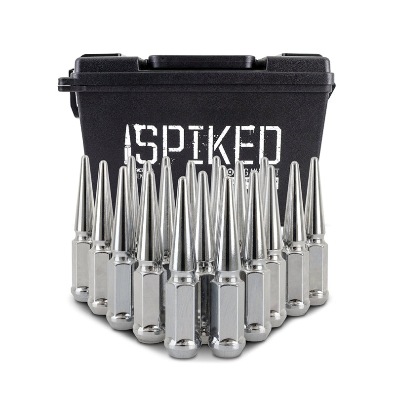 Mishimoto Steel Spiked Lug Nuts M12x1.5 20pc Set - Chrome (MMLG-SP1215-20CH)