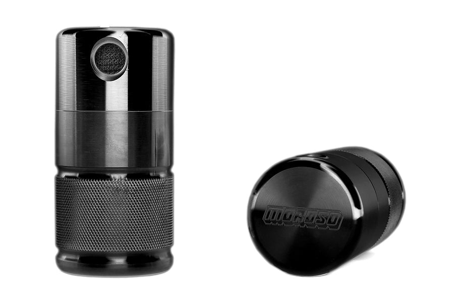 Moroso Air Oil Separator Small Body Black Finish - 2008-2014 Subaru STI