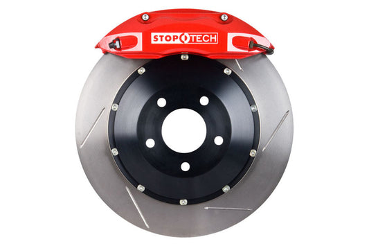 Stoptech ST-40 Big Brake Kit Front 332mm Red Slotted Rotors - 2005-2009 Subaru Legacy GT