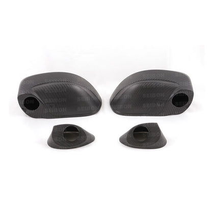 Seibon Carbon Fiber Mirror Covers - 2009-2010 Nissan GT-R