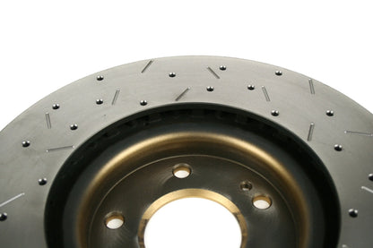 DBA 4000 Series Drilled/Slotted Rotor Single Front - 2003-2006 Mitsubishi Evo 8/9