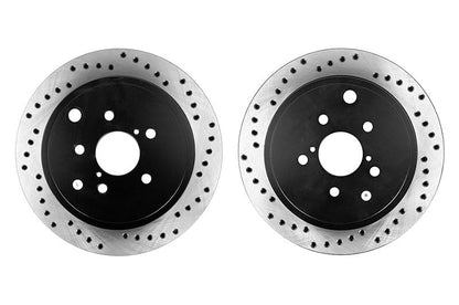 Stoptech Drilled Rear Rotor Pair - 2013-2016 Scion FR-S / 2013-2020 Subaru BRZ / 2017-2019 Toyota 86
