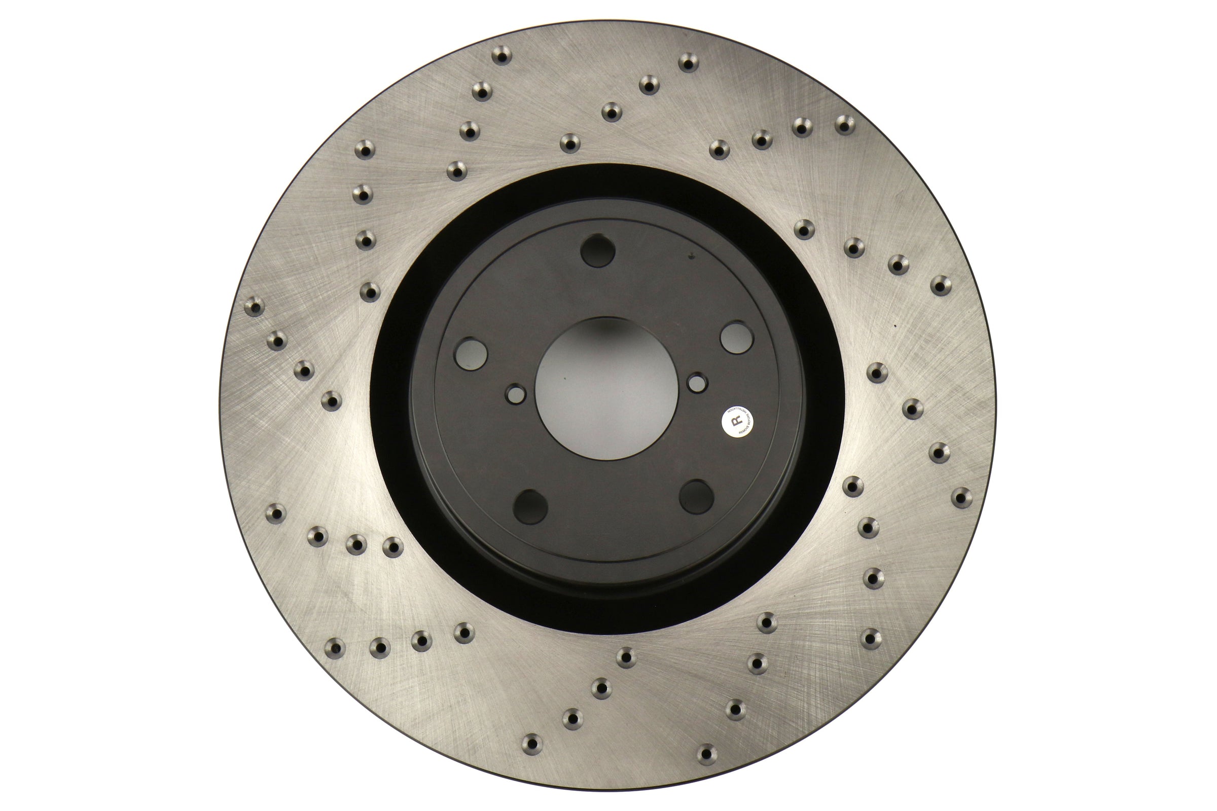 Stoptech Cross Drilled Sport Rotors and PosiQuiet Semi-Metallic Brake Pads - 2005-2017 Subaru STI