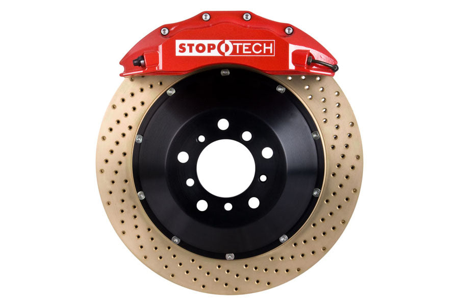 Stoptech ST-60 Big Brake Kit Front 355mm Red Zinc Drilled Rotors - 2003-2006 Mitsubishi Evo 8/9