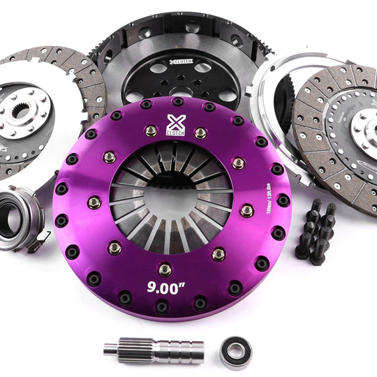 XClutch 9in Rigid Twin Solid Plate Organic Clutch Kit - 2013-2016 Scion FR-S / 2013-2024 Subaru BRZ / 2017-2024 Toyota GR86