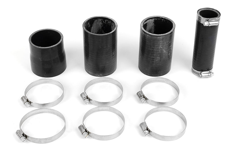 AMS Lower Intercooler Pipe Black - 2008-2015 Mitsubishi Evo X