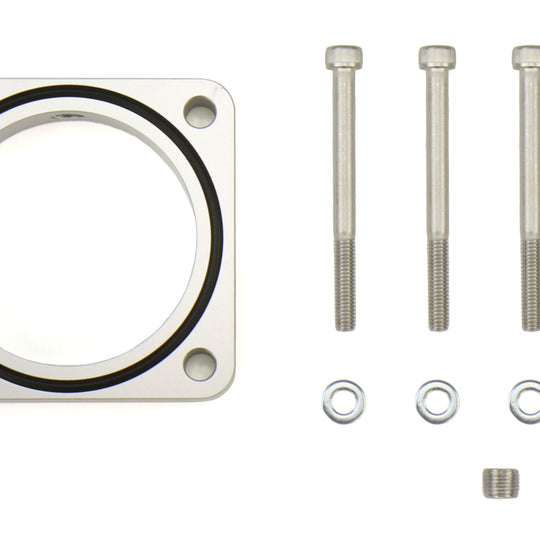 Torque Solution 19mm Throttle Body Spacer Silver - 2013-2021 Scion FR-S / Subaru BRZ / Toyota 86