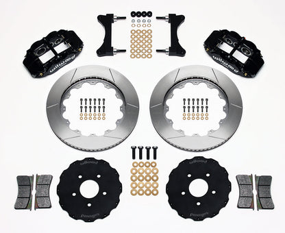Wilwood FNSL6R 14in Front Kit Black - 2003-2006 Mitsubishi Evo 8/9
