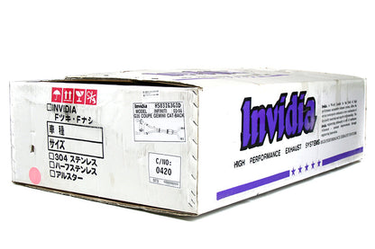 Invidia Gemini Cat Back Exhaust - Titanium Rolled-Tips - 2003-2009 Infiniti G35 Coupe