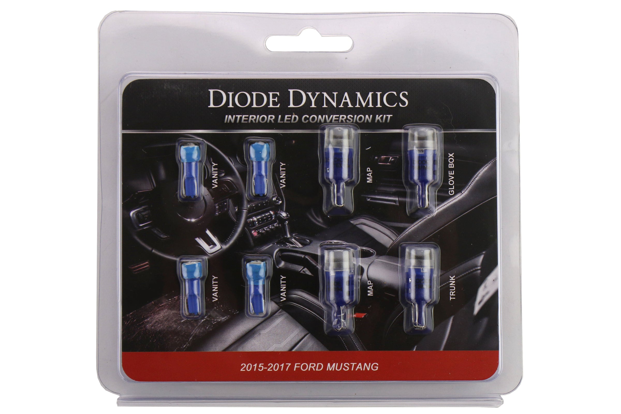 Diode Dynamics Stage 1 Blue LED Interior Lighting Kit - 2015-2020 Ford Mustang