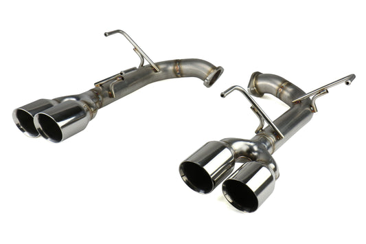Remark Axle Back Exhaust Muffler Delete Stainless Double Wall Tips - 2015-2024 Subaru WRX / 2015-2021 STI