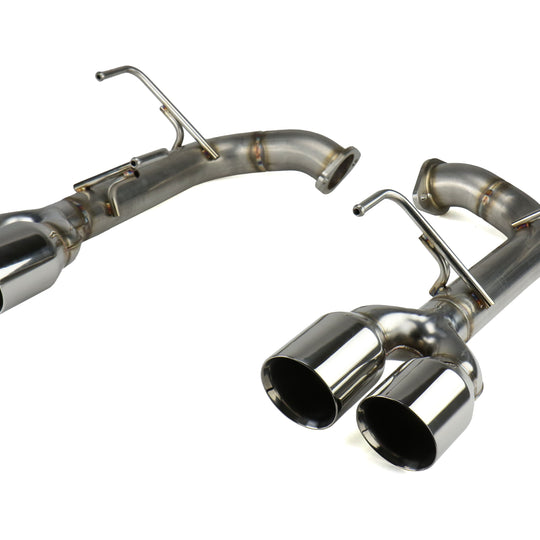 Remark Axle Back Exhaust Muffler Delete Stainless Double Wall Tips - 2015-2024 Subaru WRX / 2015-2021 STI