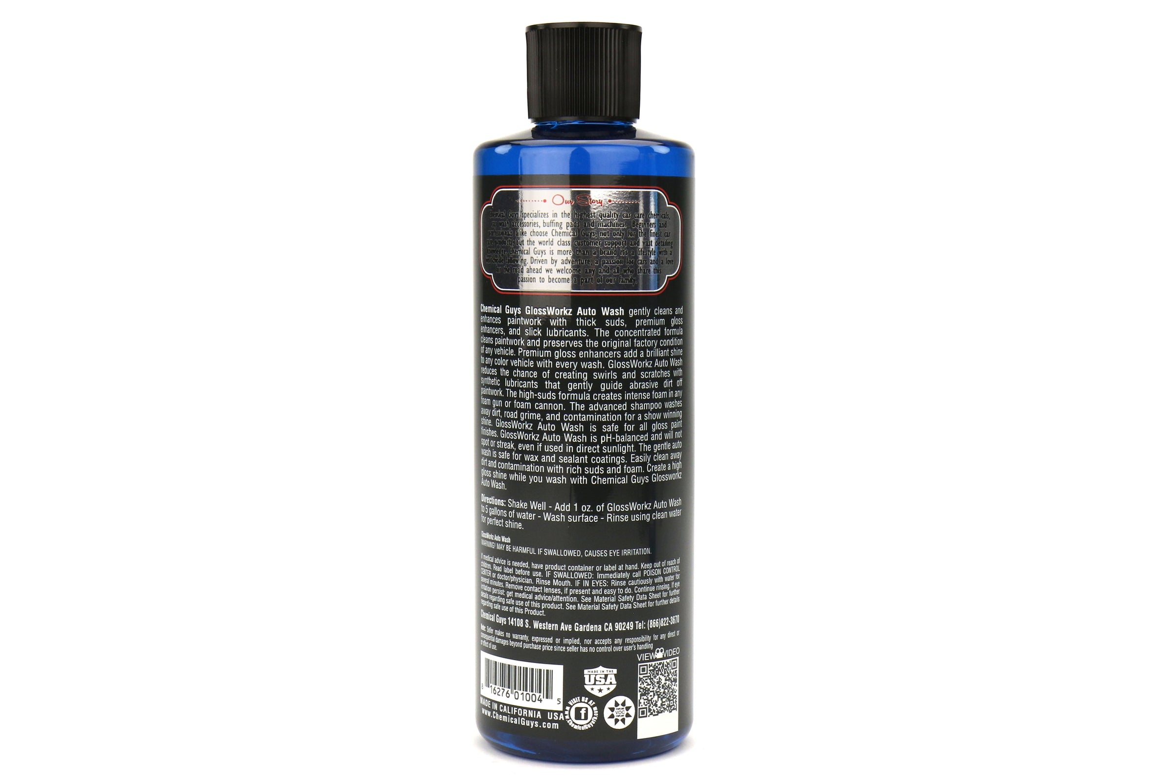Chemical Guys Glossworkz Gloss Booster And Paintwork Cleanser (16 oz) - Universal