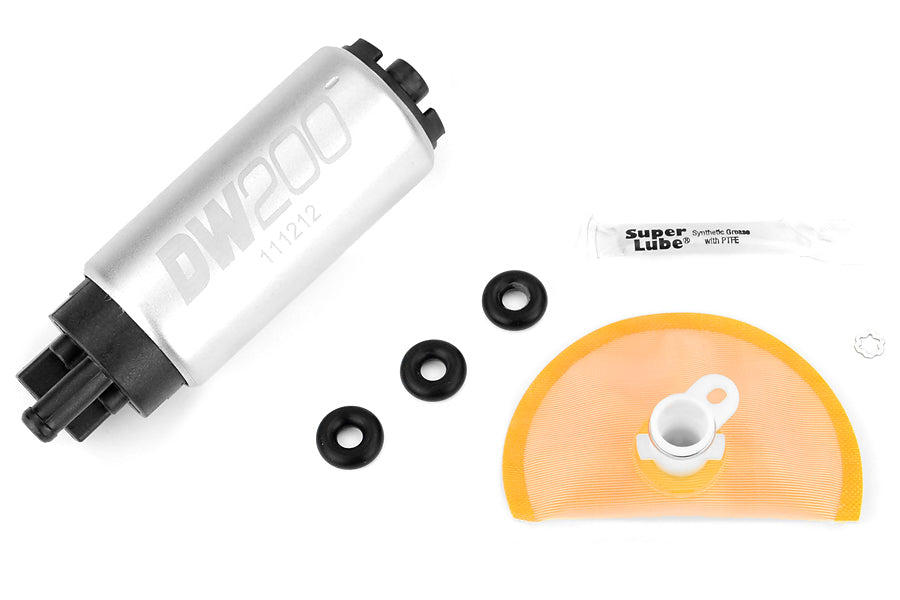 DeatschWerks DW200 Series Fuel Pump w/ Install Kit - 2010-2012 Subaru Legacy GT / 2003-2008 Nissan 350Z / G35