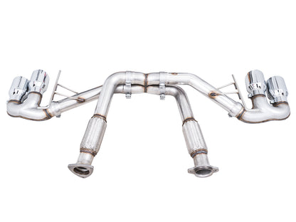 AWE Track Edition Exhaust for C8 Corvette -- Chrome Silver Tips
