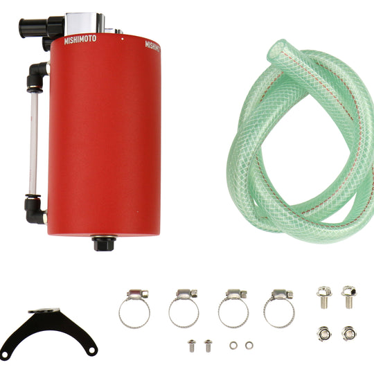 Mishimoto Aluminum Large Oil Catch Can Wrinkle Red - Universal