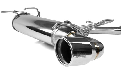 Invidia Q300 Single Exit Cat Back Exhaust - Stainless Steel Tip - 2008-2010 Subaru WRX Hatchback