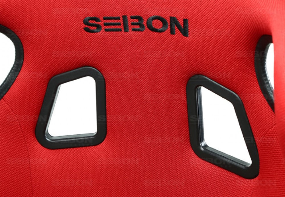 Seibon Carbon Kevlar Racing Seat Type-FC Red - Universal