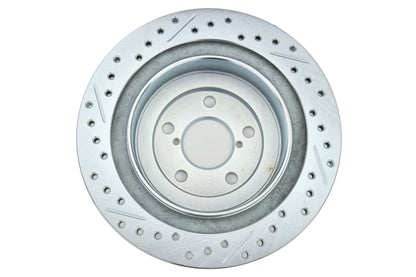 Stoptech C-Tek Sport Drilled and Slotted Rear Rotors / Pads Package - 2006 - 2007 Subaru WRX