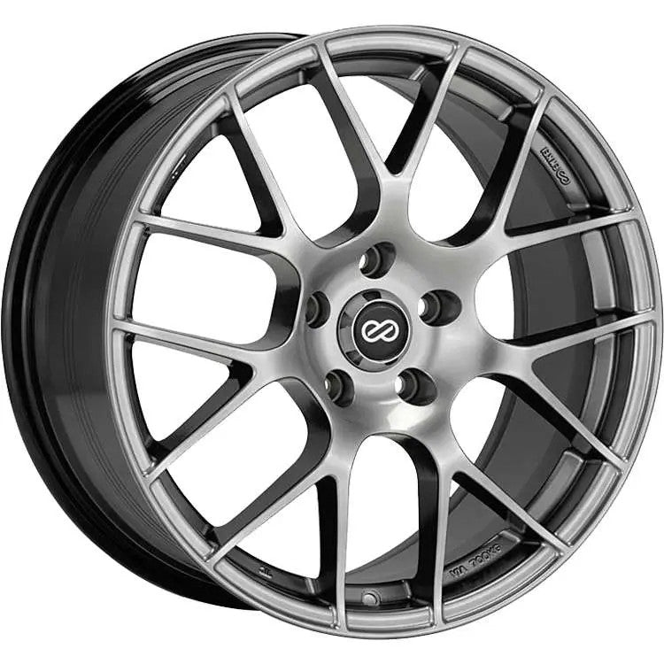 Enkei Raijin Hyper Silver 18x8.5 +45 5x100 (Single Wheel) - 2013-2024 Subaru BRZ / Scion FR-S / Toyota GR86 / 2014-2018 Subaru Forester