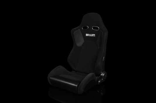 Braum Advan Series Sport Seats - Black Cloth Pair - Universal